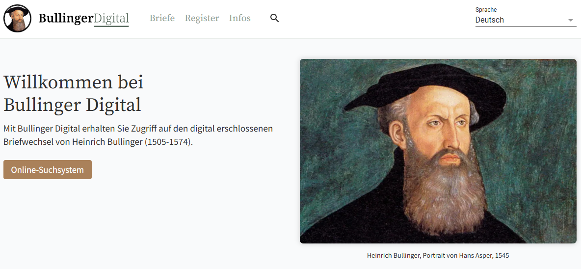 Frontpage BullingerDigital